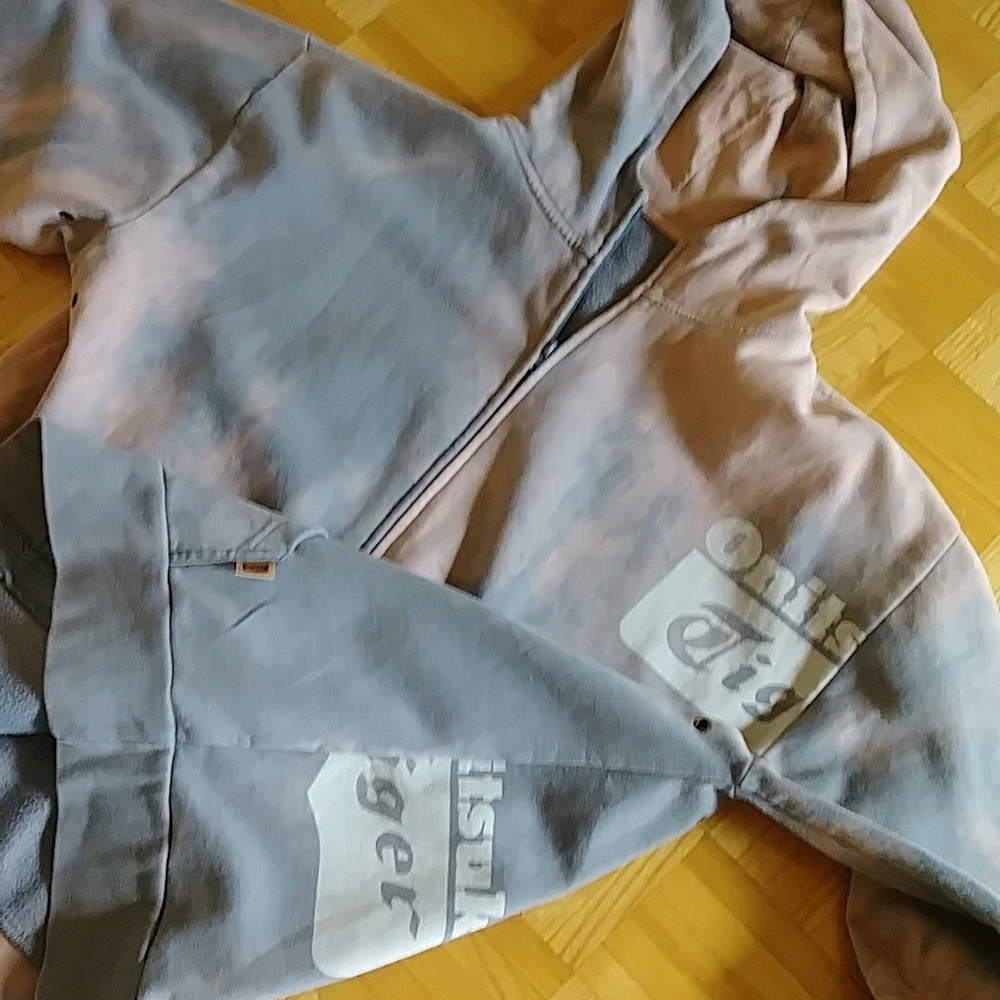 Onitsuka Tiger Vintage tiedye zip up hoodie jacket sweater unisex - Picture 8 of 12